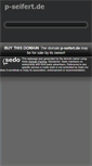 Mobile Screenshot of p-seifert.de