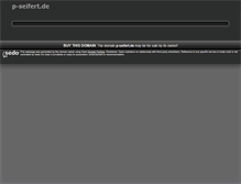 Tablet Screenshot of p-seifert.de